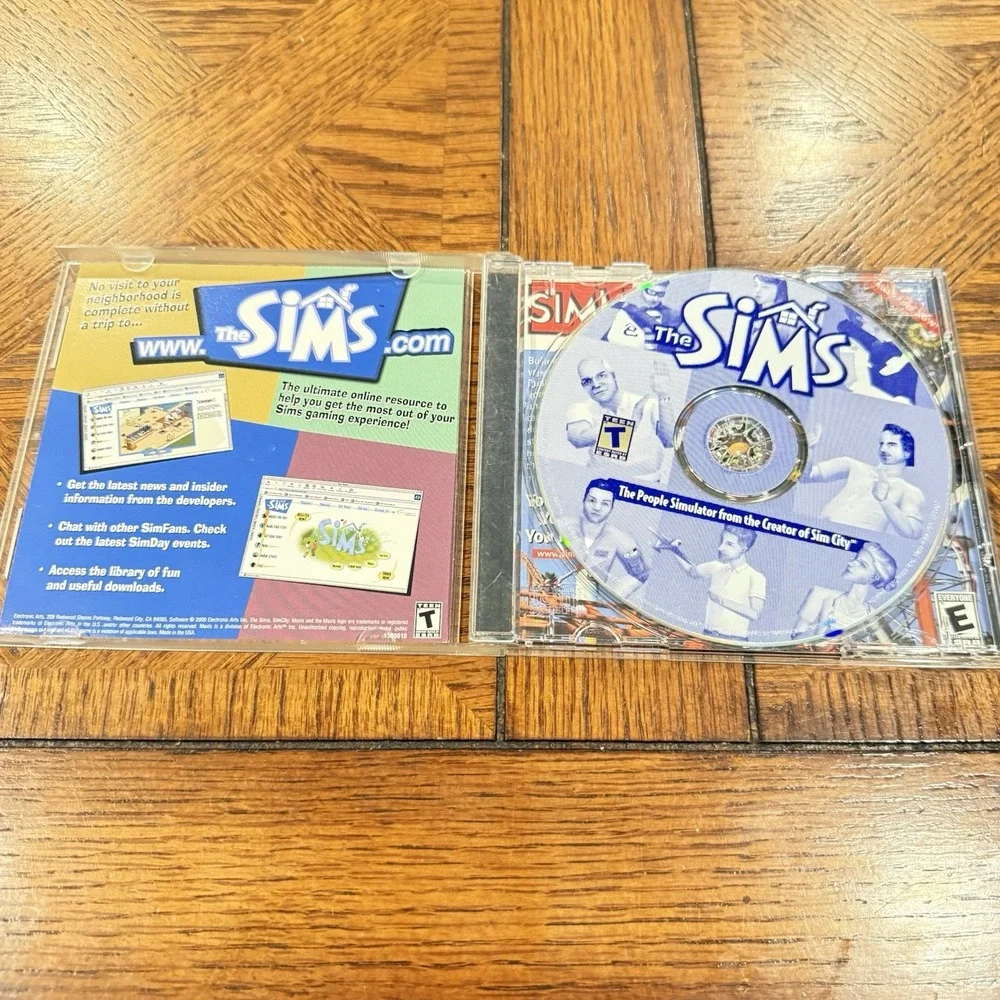 The Sims 1 Original PC Game 2002 EA Maxis Video Game Y2K Retro Retro Jewel Case